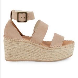 Palma Suede Espadrille Platform Sandals US Size 7 (fits like a 6.5)